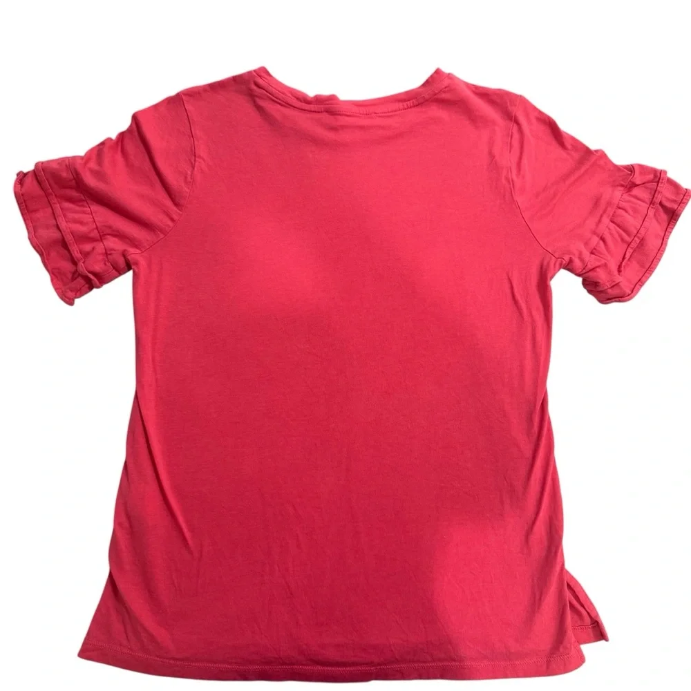 Michael by Michael Kors Pink Ruffle Sleeve Women's Top - Picture 5 of 6
